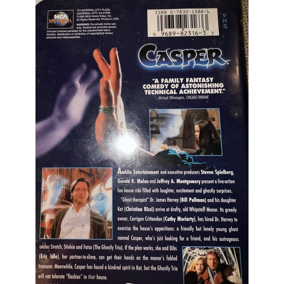 Casper Seeing is Believing 1995 VHS video MCA Universal - Picture 4 of 5